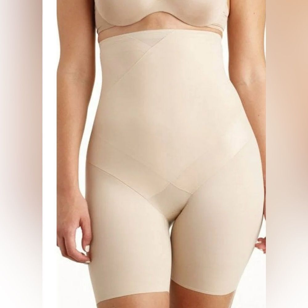 NWT TC Cream High-Waisted Shapewear for a Smooth Silhouette